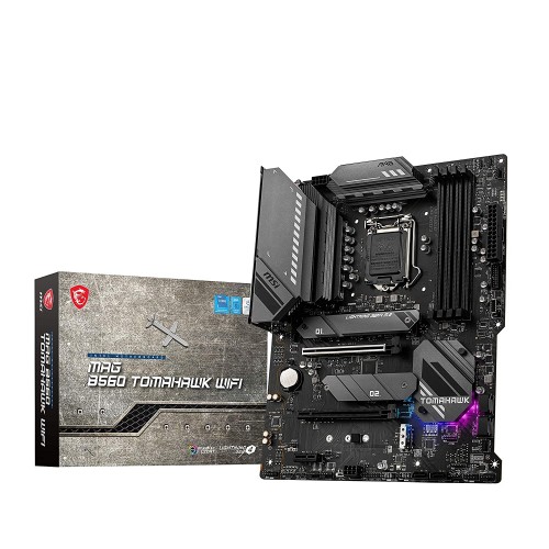 MSI MAG B560 TOMAHAWK WIFI LGA 1200 Intel B560 SATA 6Gb/s Intel Motherboard - MAG B560 TOMAHAWK WIFI MSI MAG B560 TOMAHAWK WIFI LGA 1200 Intel B560 SATA 6Gb/s Intel Motherboard - MAG B560 TOMAHAWK WIFI